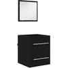 Image de vidaXL Cabinet de salle de bain ChÃªne Noir 41 x 38,5 x 48 cm