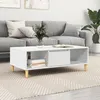 Image de vidaXL Table basse Blanc