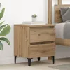 Image de Vidaxl Table De Chevet ChÃªne Artisanal 40x35x50 Cm Bois D'ingÃ©nierie