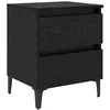 Image de vidaXL Meuble de chevet ChÃªne noir 40x35x50 cm Bois d'ingÃ©nierie