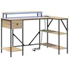 Image de Vidaxl Bureau ChÃªne Sonoma 120 X 79 X 86.5 Cm Bois D'ingÃ©nierie