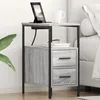 Image de vidaXL Armoires de chevet 2 pcs Sonoma gris 30 x 48 x 61 cm