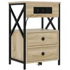 Image de Vidaxl Cabinet De Chevet Avec Tiroir ChÃªne Sonoma 40 X 31 X 60 Cm