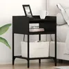 Image de vidaXL Cabinet de chevet ChÃªne noir 40 x 40 x 61 cm Bois d'ingÃ©nierie