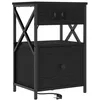 Image de vidaXL Cabinet de chevet ChÃªne noir 40 x 31 x 60 cm Bois d'ingÃ©nierie