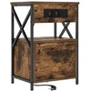 Image de Vidaxl Cabinet De Chevet ChÃªne FumÃ© 40 X 31 X 60 Cm Bois D'ingÃ©nierie