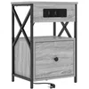 Image de vidaXL Cabinet de chevet Sonoma gris 40 x 31 x 60 cm Bois d'ingÃ©nierie