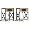 Image de Vidaxl Cabinet De Chevet 2 Pcs ChÃªne Sonoma 41 X 31 X 51 Cm