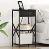 Image de vidaXL Cabinet de chevet ChÃªne noir 41 x 31 x 76 cm Bois d'ingÃ©nierie