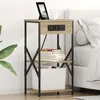 Image de Vidaxl Cabinet De Chevet Avec ÃtagÃ¨re Avec Stockage ChÃªne Sonoma 41 X 31 X 76 Cm
