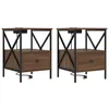 Image de vidaXL Cabinet de chevet 2 pcs ChÃªne marron 41.5 x 40.5 x 55 cm