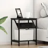 Image de vidaXL Cabinet de chevet ChÃªne noir 38 x 30 x 48 cm Bois d'ingÃ©nierie