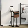 Image de vidaXL Table de chevet ChÃªne marron 41.5 x 26 x 60.5 cm