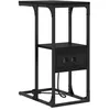 Image de vidaXL Table de chevet avec tiroir ChÃªne noir 41.5 x 26 x 60.5 cm