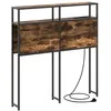 Image de Vidaxl TÃªte De Lit De Rangement ChÃªne FumÃ© 90 Cm Bois D'ingÃ©nierie
