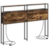 Image de Vidaxl TÃªte De Lit De Rangement ChÃªne FumÃ© 150 Cm Bois D'ingÃ©nierie