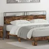 Image de vidaXL TÃªte de lit de rangement ChÃªne fumÃ© 180 cm Bois d'ingÃ©nierie