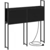 Image de vidaXL TÃªte de lit de rangement ChÃªne noir 75 cm Bois d'ingÃ©nierie