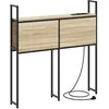 Image de Vidaxl TÃªte De Lit De Rangement ChÃªne Sonoma 75 Cm Bois D'ingÃ©nierie