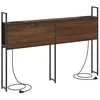 Image de vidaXL TÃªte de lit de rangement ChÃªne marron 135 cm Bois d'ingÃ©nierie