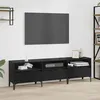 Image de vidaXL Meuble TV ChÃªne noir 150 x 30 x 44.5 cm Bois d'ingÃ©nierie