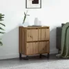 Image de vidaXL Buffet avec stockage avec porte Marron 60 x 35 x 70 cm Bois d'ingÃ©nierie