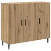 Image de vidaXL Buffet avec stockage avec porte Marron 90 x 34 x 80 cm Bois d'ingÃ©nierie