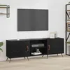 Image de vidaXL Vidaxl Meuble Tv Chêne Noir 150 X 30 X 50 Cm Bois D'ingénierie