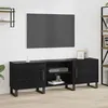 Image de Vidaxl Meuble Tv Avec ÃtagÃ¨re Avec Stockage Avec Porte 150 X 30 X 50 Cm Bois D'ingÃ©nierie