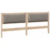 Image de vidaXL TÃªte de lit Autre Marron 200 cm Bois massif en pin