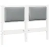 Image de vidaXL TÃªte de lit Autre Blanc 135 cm Bois massif en pin