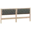 Image de vidaXL TÃªte de lit marron et gris foncÃ© 200 cm Bois massif en pin