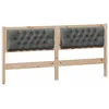 Image de vidaXL TÃªte de lit marron et gris foncÃ© 180 cm Bois massif en pin