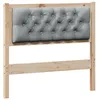 Image de vidaXL TÃªte de lit Autre Marron et gris clair 90 cm Bois massif en pin