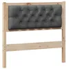 Image de vidaXL TÃªte de lit Autre marron et gris foncÃ© 90 cm Bois massif en pin
