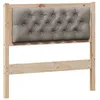 Image de vidaXL TÃªte de lit Autre Marron et taupe 90 cm Bois massif en pin