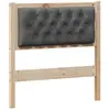 Image de vidaXL TÃªte de lit Autre marron et gris foncÃ© 80 cm Bois massif en pin