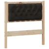 Image de vidaXL TÃªte de lit Autre Marron et noir 80 cm Bois massif en pin