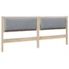 Image de vidaXL TÃªte de lit capitonnÃ©e avec tÃªte de lit Marron 200 cm