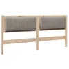 Image de vidaXL TÃªte de lit capitonnÃ©e avec tÃªte de lit Marron 180 cm