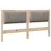 Image de vidaXL TÃªte de lit capitonnÃ©e avec tÃªte de lit Marron 150 cm