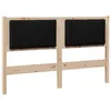 Image de vidaXL TÃªte de lit capitonnÃ©e avec tÃªte de lit Marron 135 cm