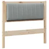 Image de vidaXL TÃªte de lit capitonnÃ©e Marron 90 cm Bois de pin massif et tissu