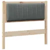 Image de vidaXL TÃªte de lit capitonnÃ©e Marron 90 cm Bois de pin massif et tissu