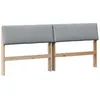 Image de vidaXL TÃªte de lit capitonnÃ©e Gris clair 200 cm Pin massif
