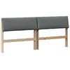 Image de vidaXL TÃªte de lit capitonnÃ©e Gris foncÃ© 180 cm Pin massif