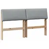 Image de vidaXL TÃªte de lit capitonnÃ©e Gris clair 135 cm Pin massif