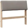 Image de vidaXL TÃªte de lit capitonnÃ©e Taupe 100 cm Pin massif