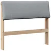 Image de vidaXL TÃªte de lit capitonnÃ©e Gris clair 90 cm Pin massif