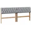 Image de vidaXL TÃªte de lit capitonnÃ©e Gris clair 180 cm Pin massif